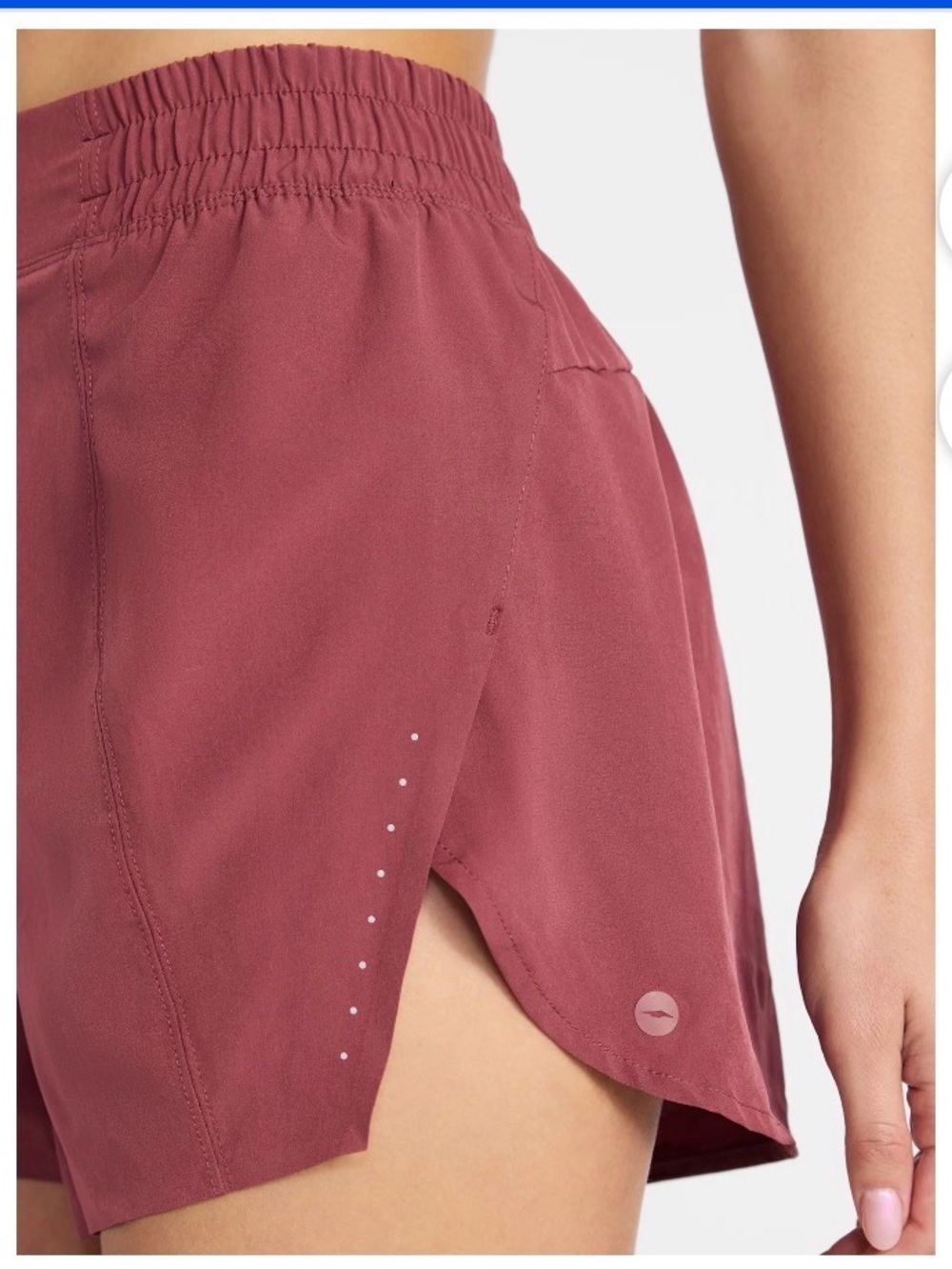 AVIA Women’s Built In Brief Shorts in Mauve - S